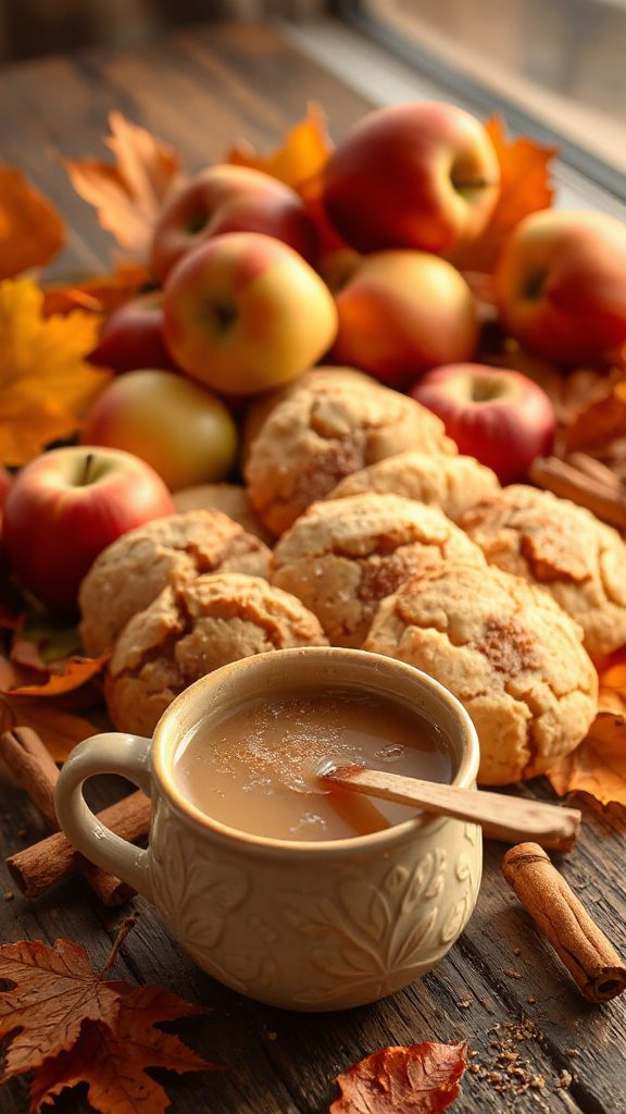 autumn infused apple cider cookies