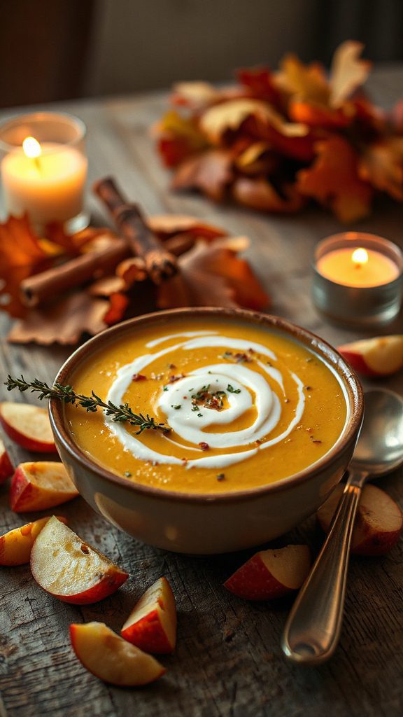 autumn inspired apple soup