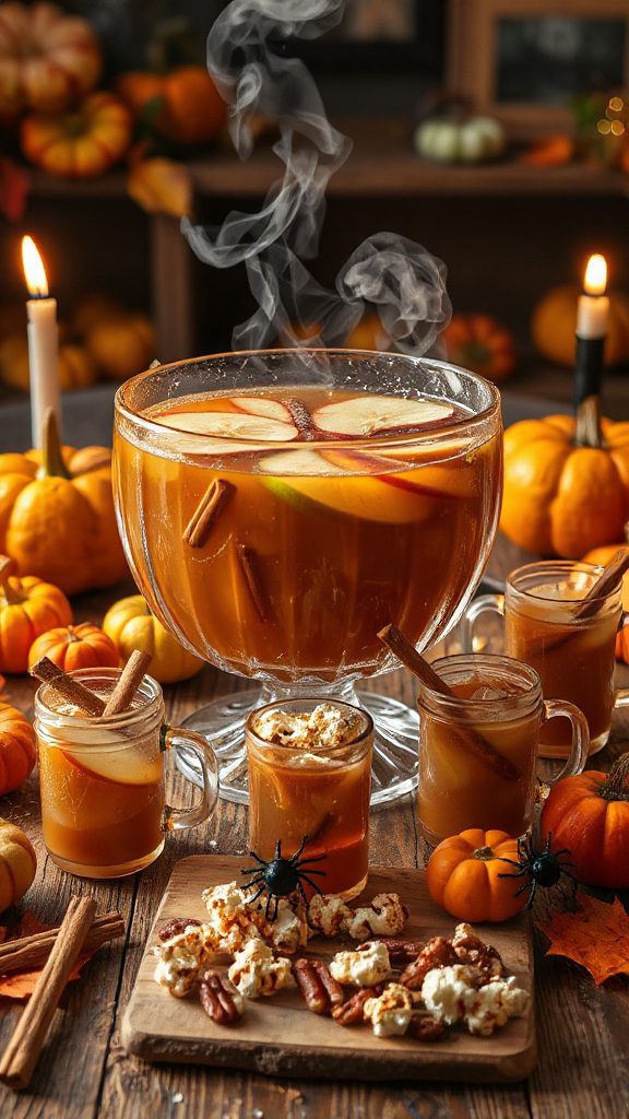autumn inspired caramel apple punch