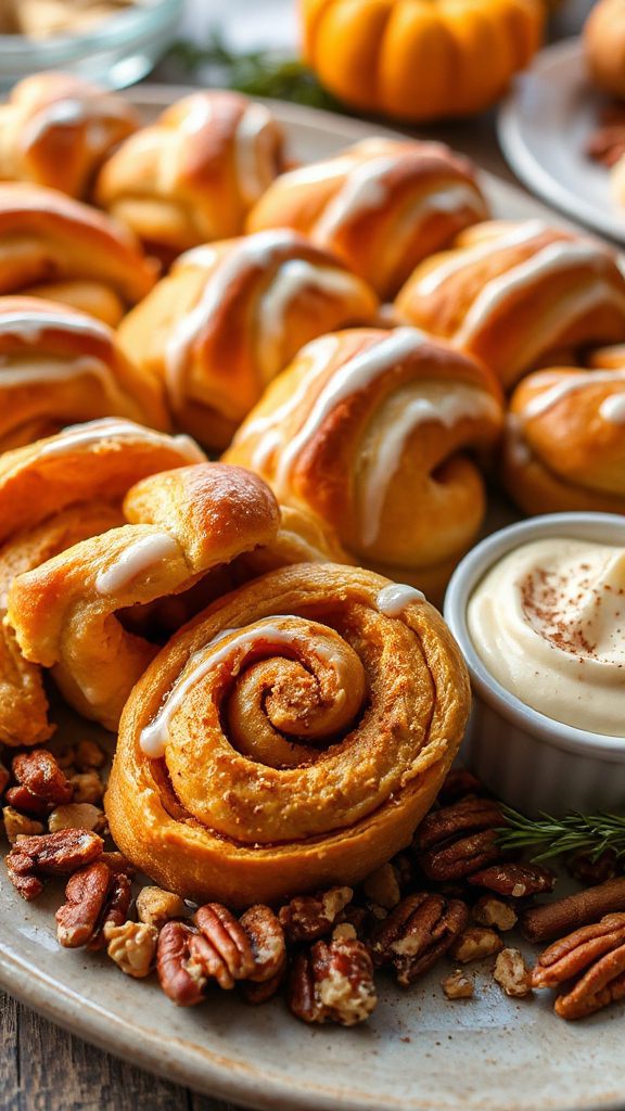 autumn inspired cinnamon roll delight