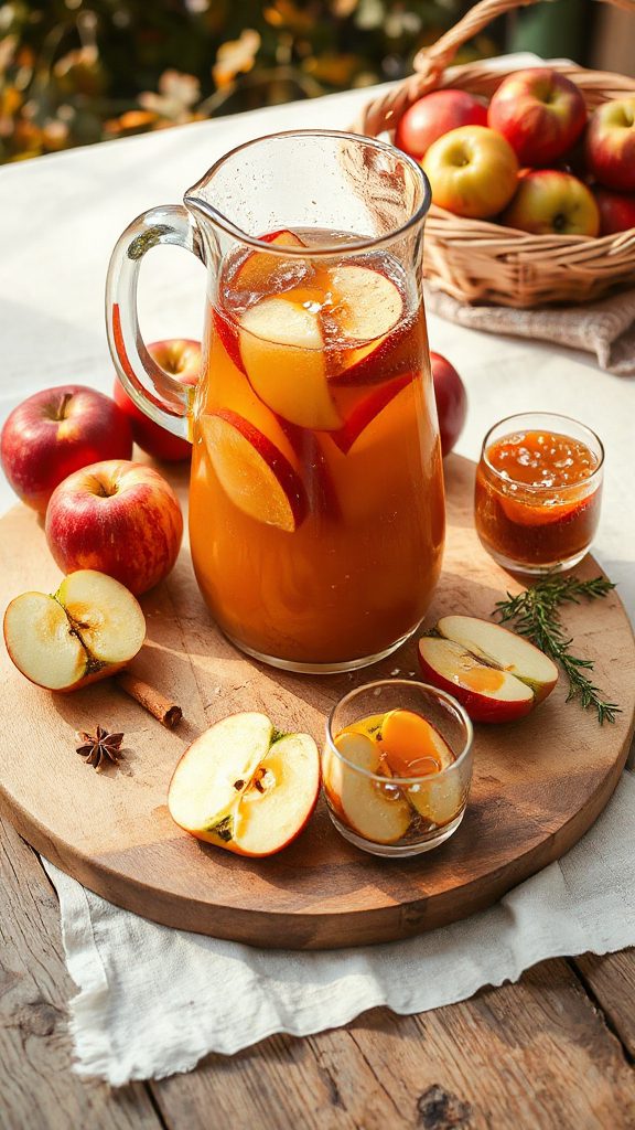 autumn inspired fruity cocktail
