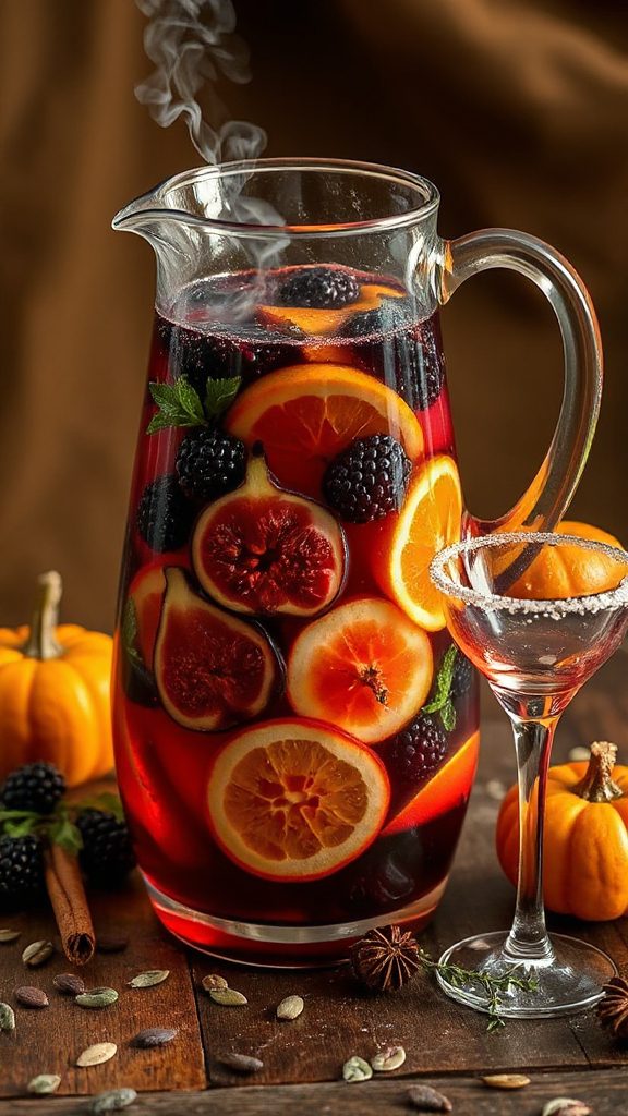 autumn inspired halloween cocktail recipe