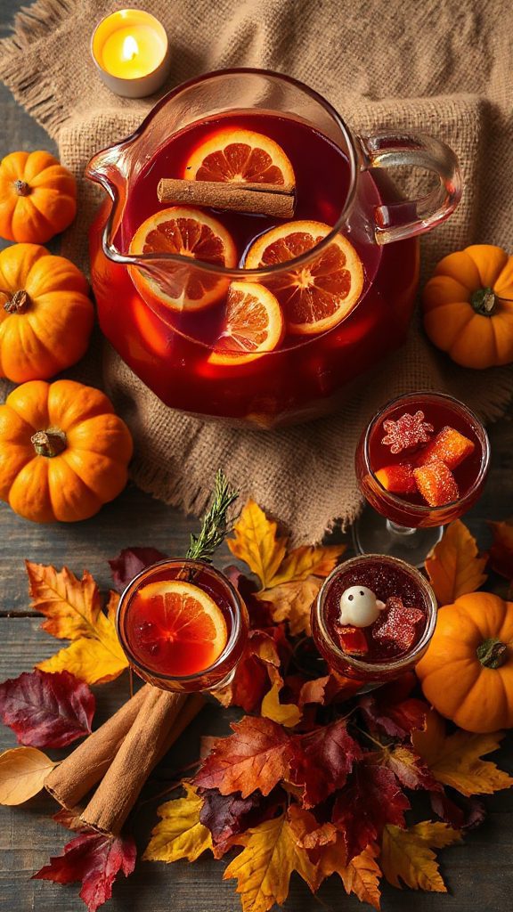 autumn inspired halloween sangria recipe