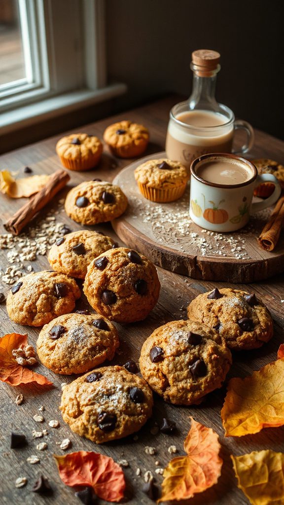 autumn inspired oatmeal cookies