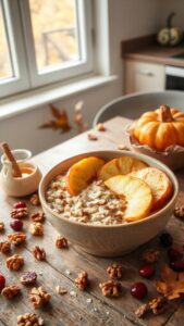 autumn inspired oatmeal recipe