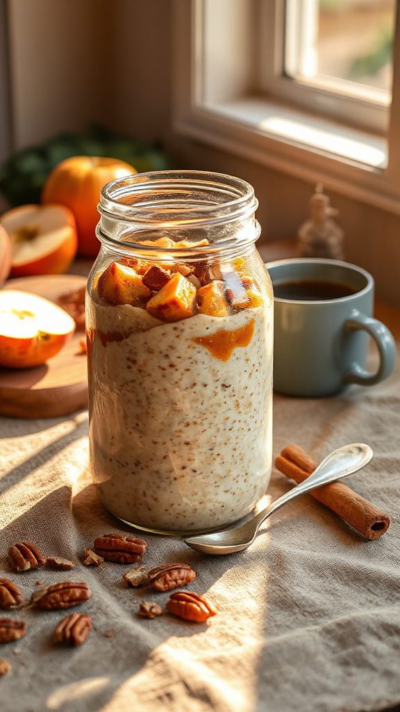 autumn inspired overnight oats recipe