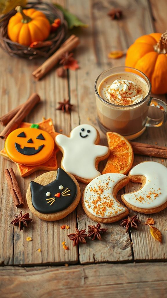 autumn inspired pumpkin cookies