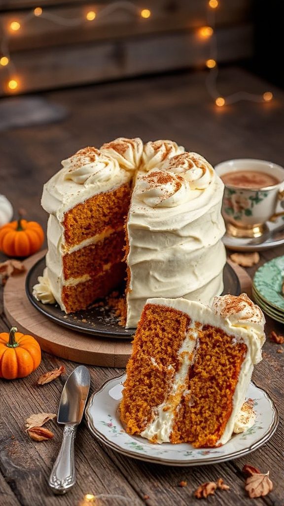 autumn inspired pumpkin spice cake