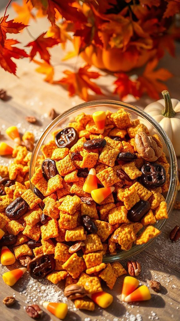 autumn inspired sweet snack mix