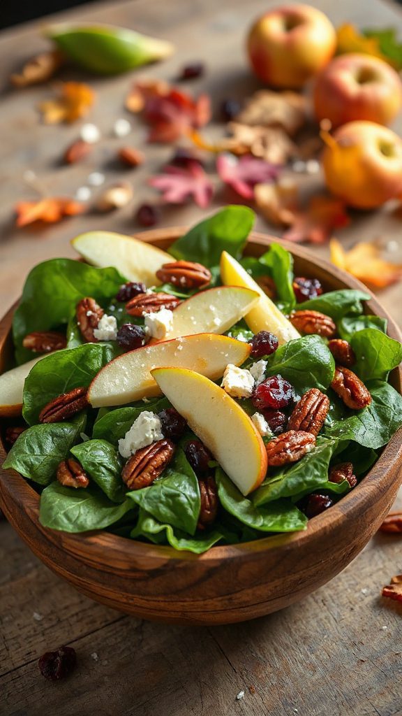 autumn salad with apples