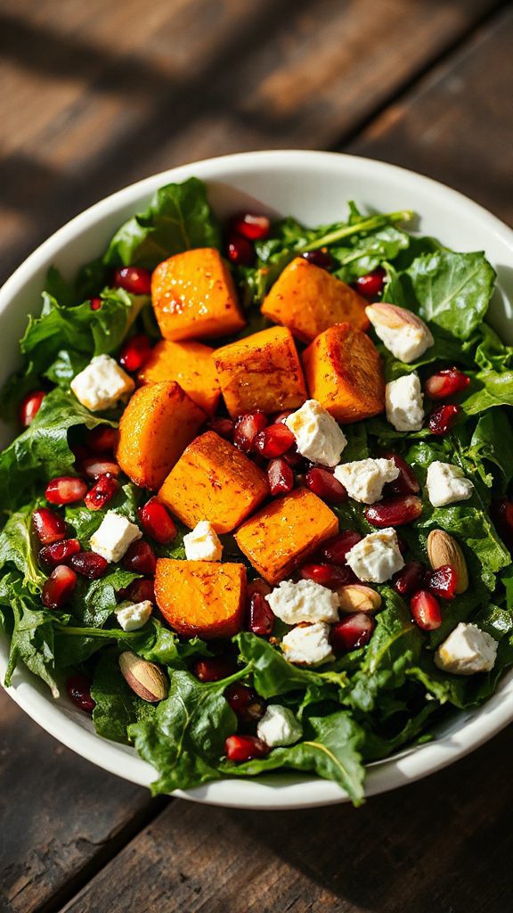 autumn salad with goat cheese