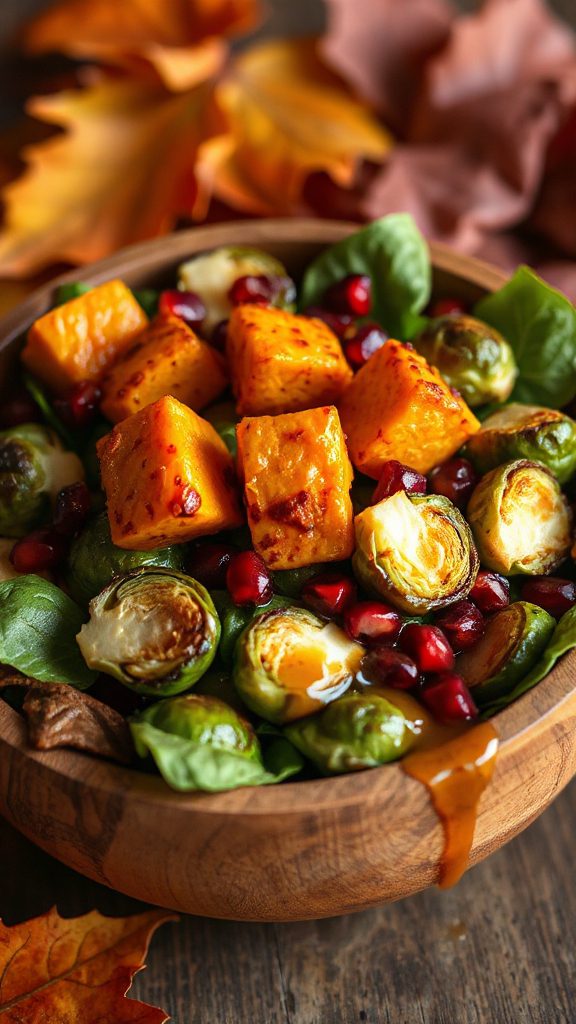 autumn salad with pumpkin