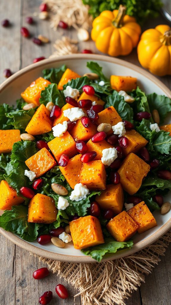 autumn salad with squash