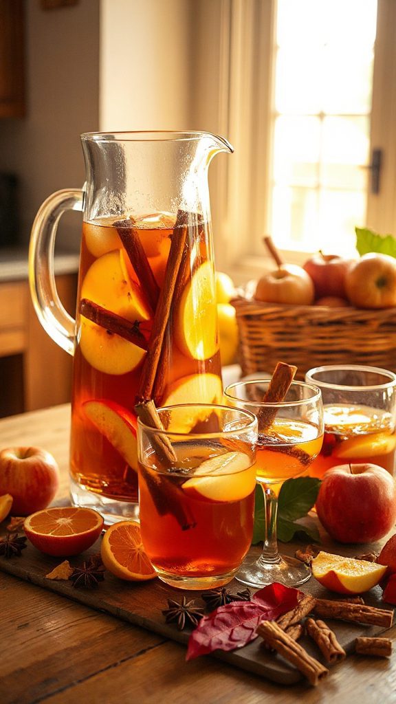 autumn spiced apple sangria