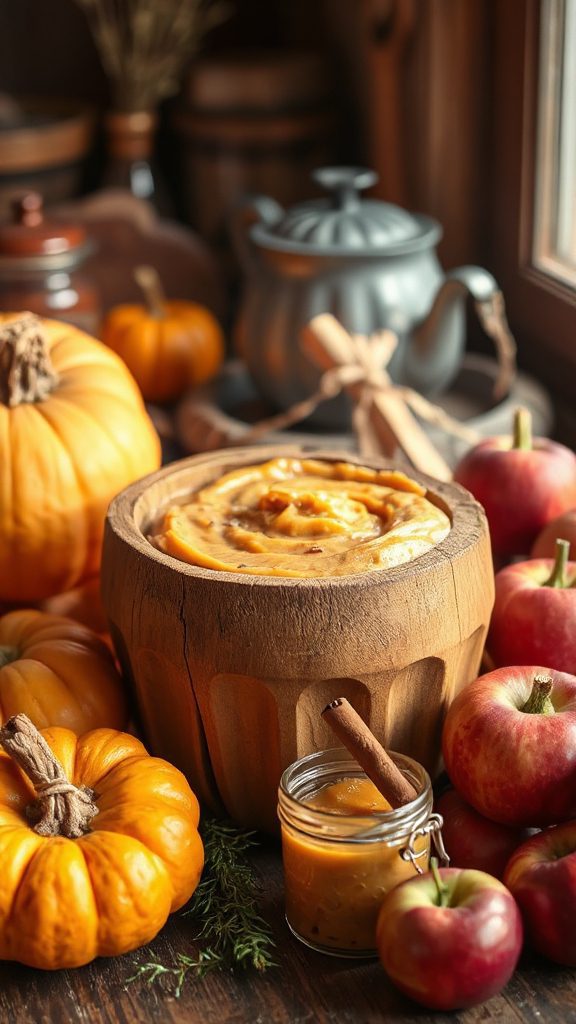 autumn spiced pumpkin apple spread