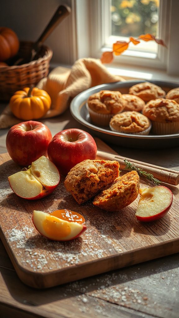 autumn spiced pumpkin muffins