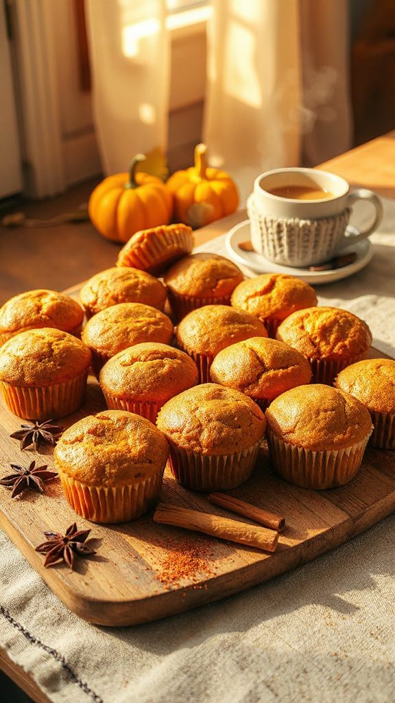 autumn spiced pumpkin muffins