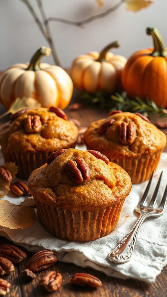 autumn spiced pumpkin muffins