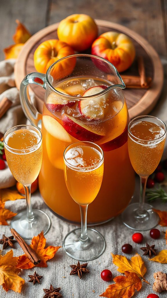 autumnal sparkling cider delight