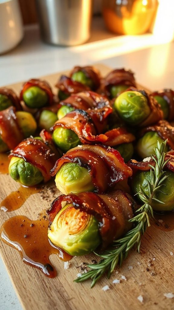 bacon wrapped brussels sprouts delight