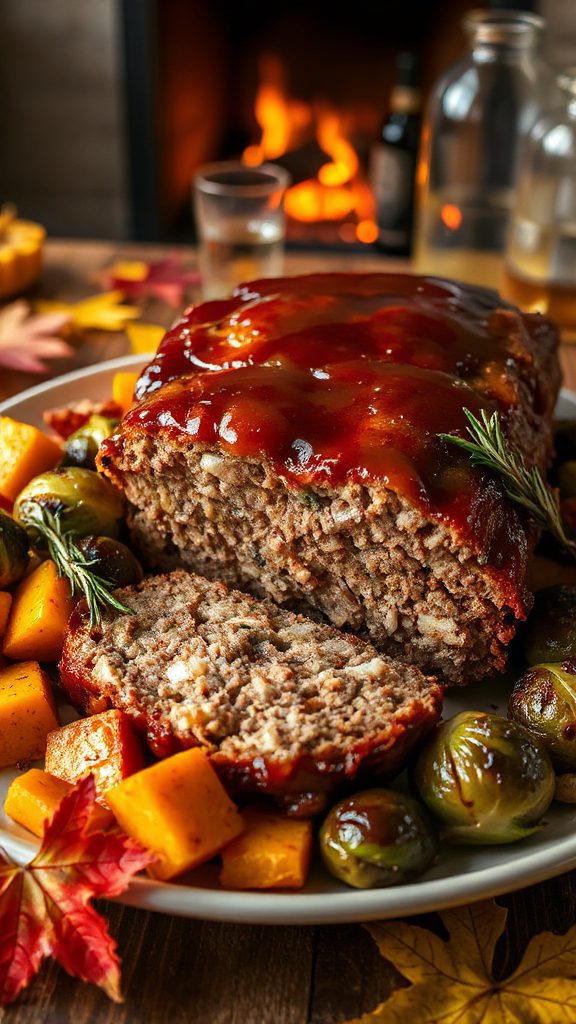 bacon wrapped spicy meatloaf dish