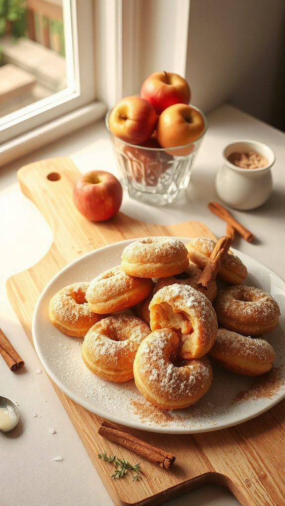 baked apple cinnamon donuts