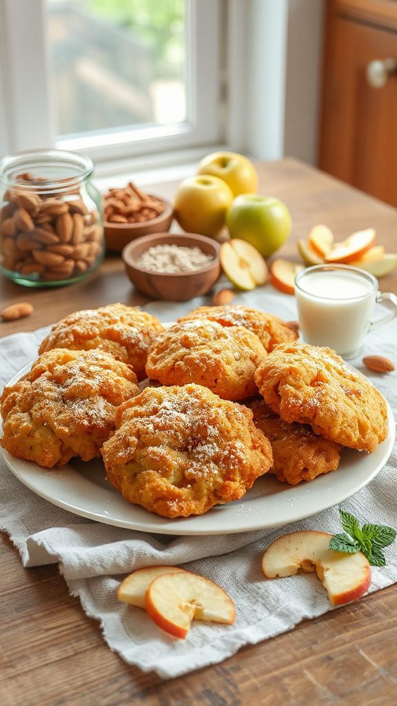 baked apple fritters recipe