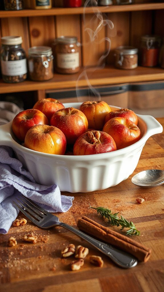 baked apples with cinnamon