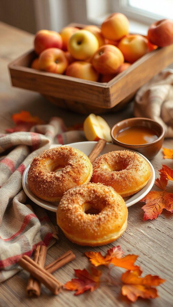 baked cinnamon apple cider doughnuts