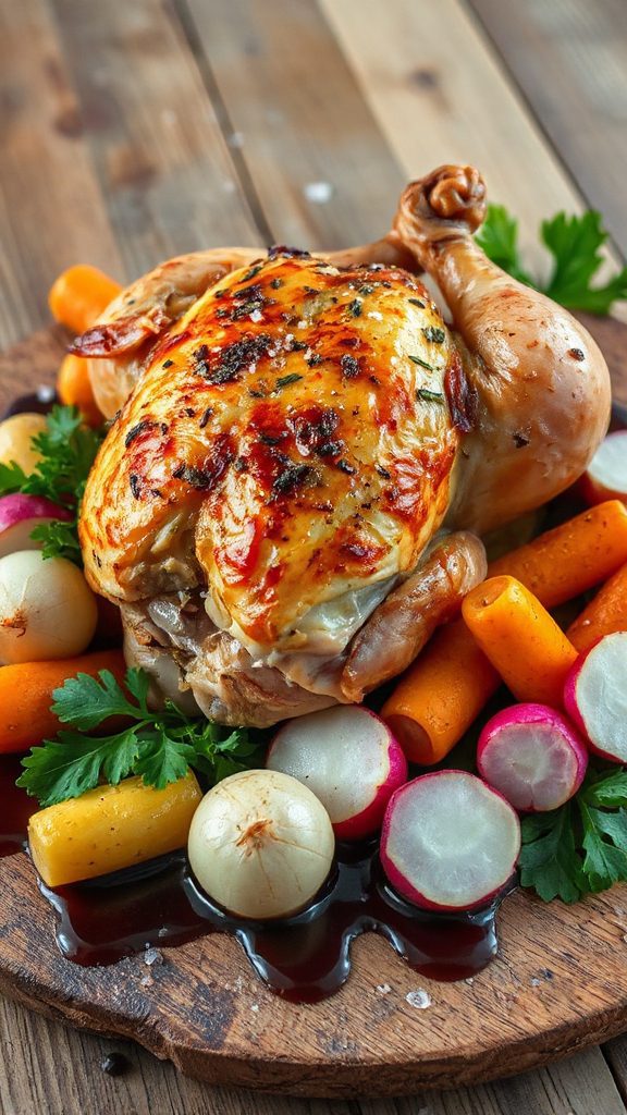 balsamic chicken with turnips