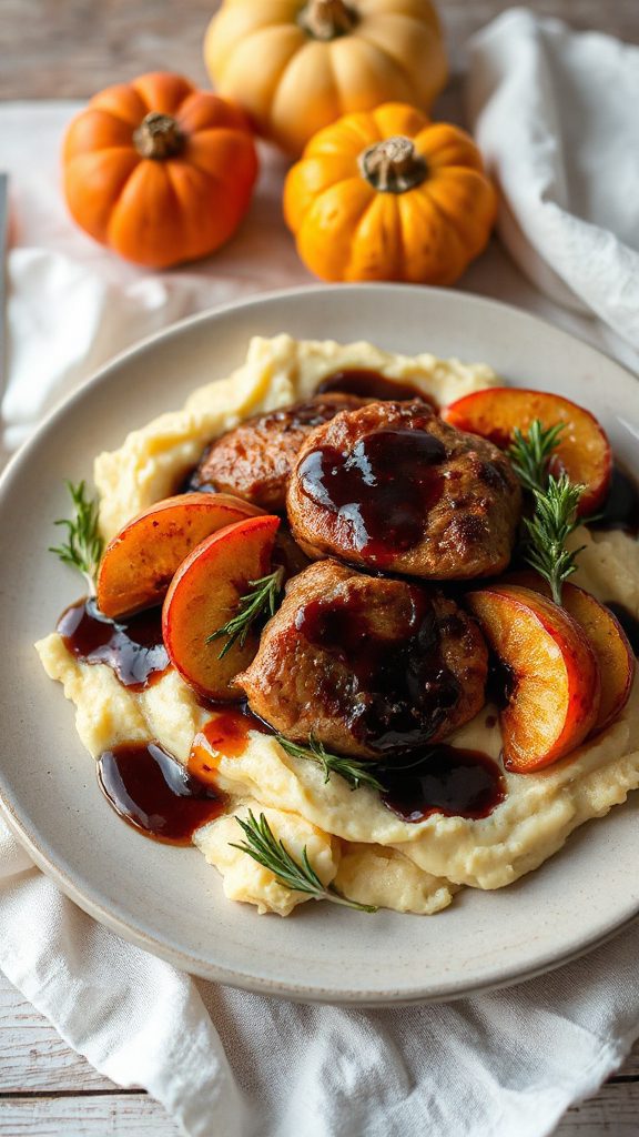 balsamic glazed pork medallions