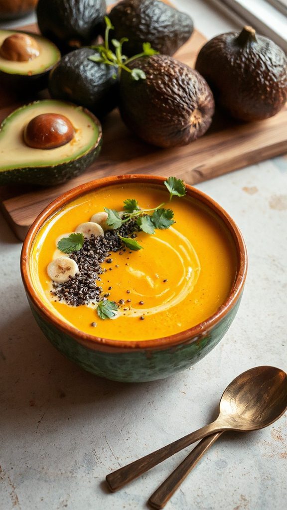 banana pumpkin soup fusion delight