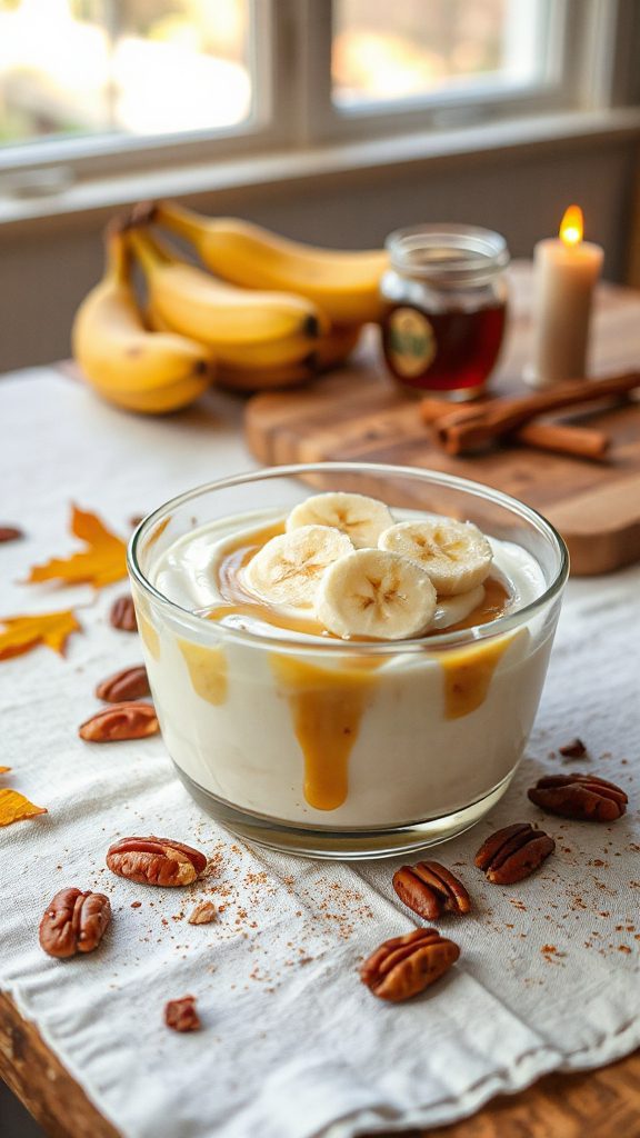 banana yogurt with maple