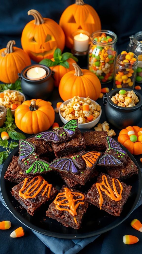 batty brownie halloween treats