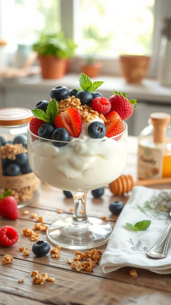 berry greek yogurt parfait
