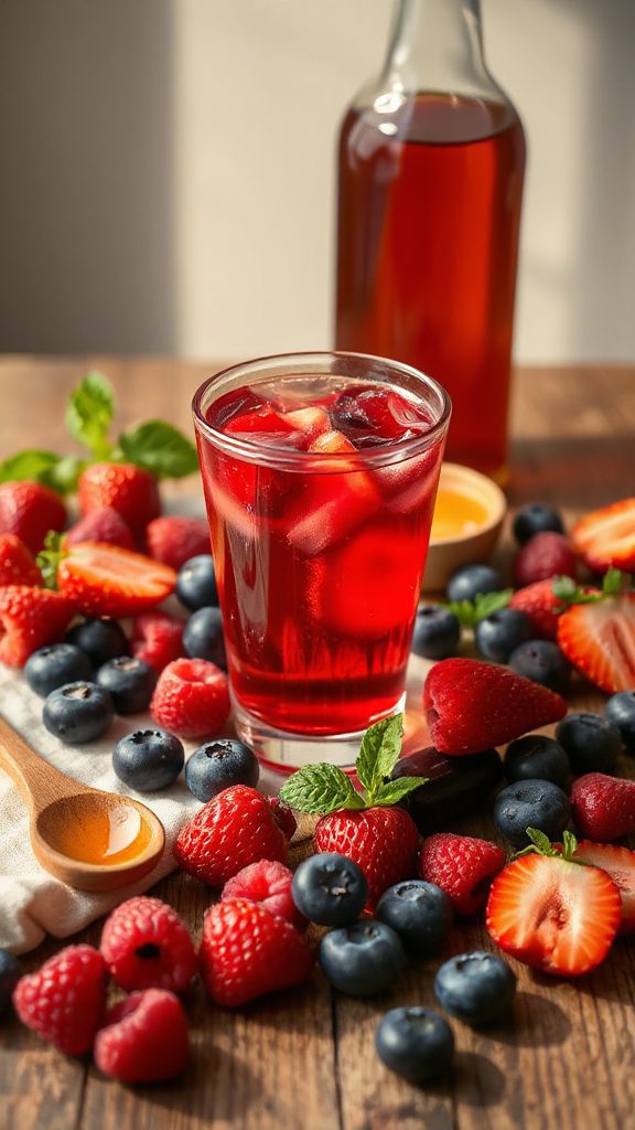 berry infused acv health shot