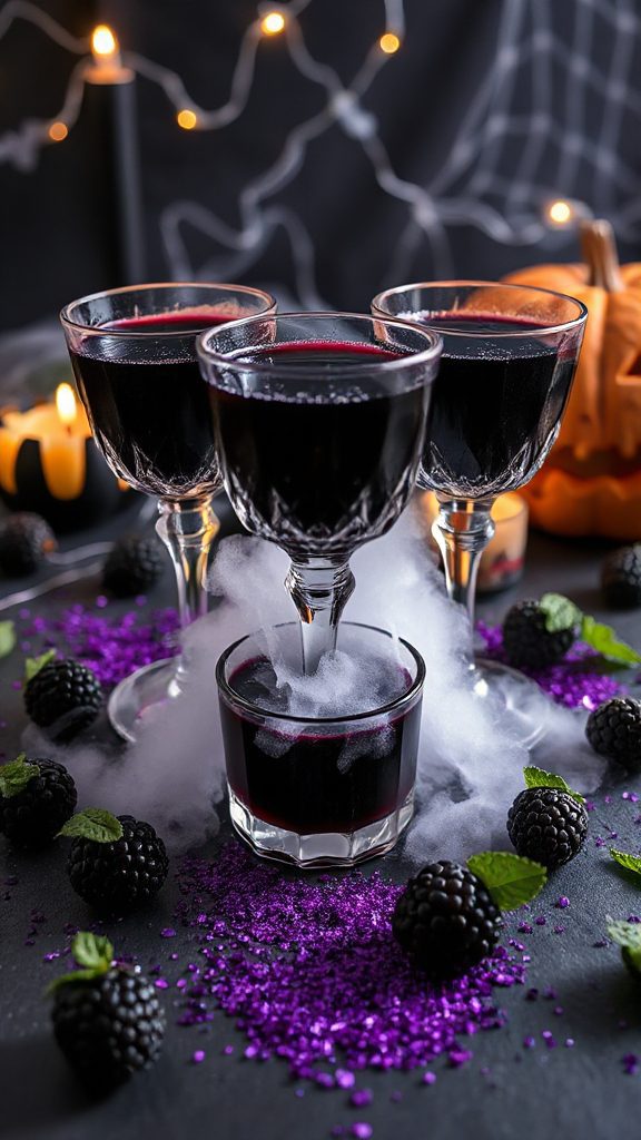 blackberry flavored halloween jello shots