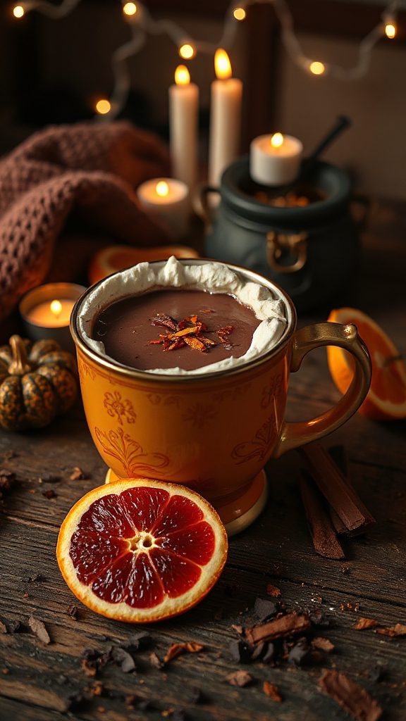 blood orange hot chocolate delight