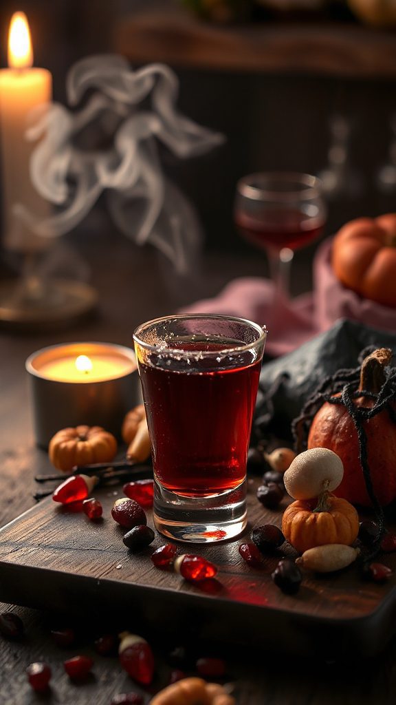 blood red halloween cocktail