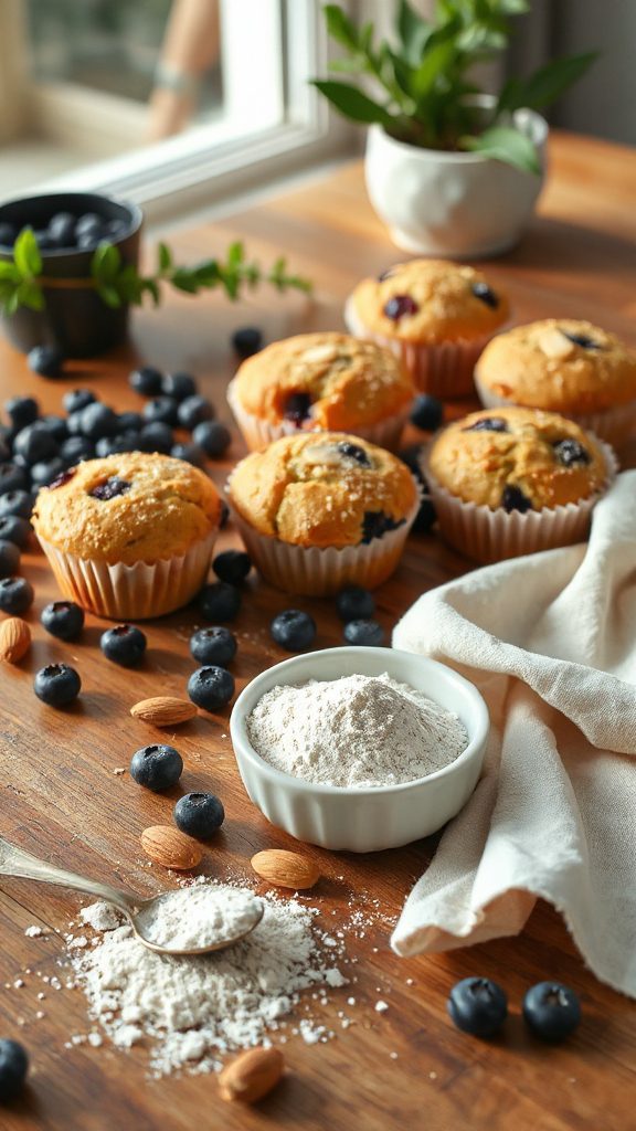 blueberry almond muffins recipe