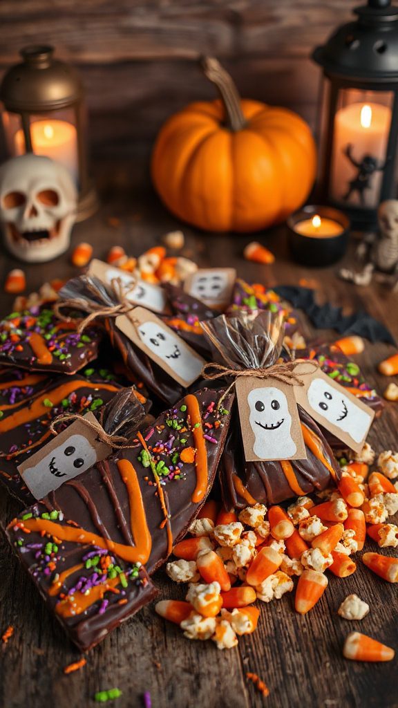 boo tiful halloween chocolate bark