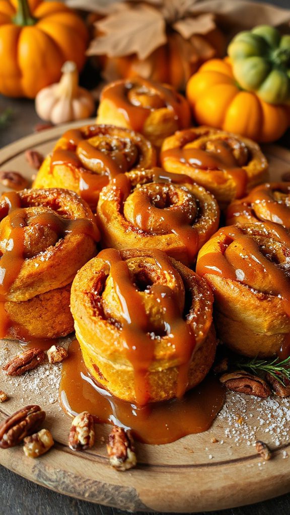 bourbon caramel pumpkin dessert