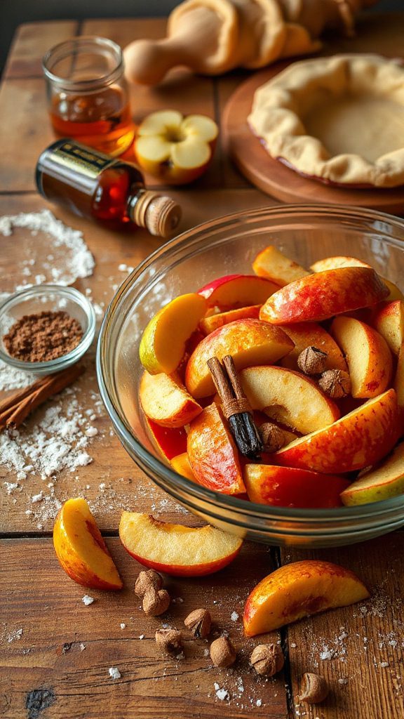 bourbon enhanced apple pie filling