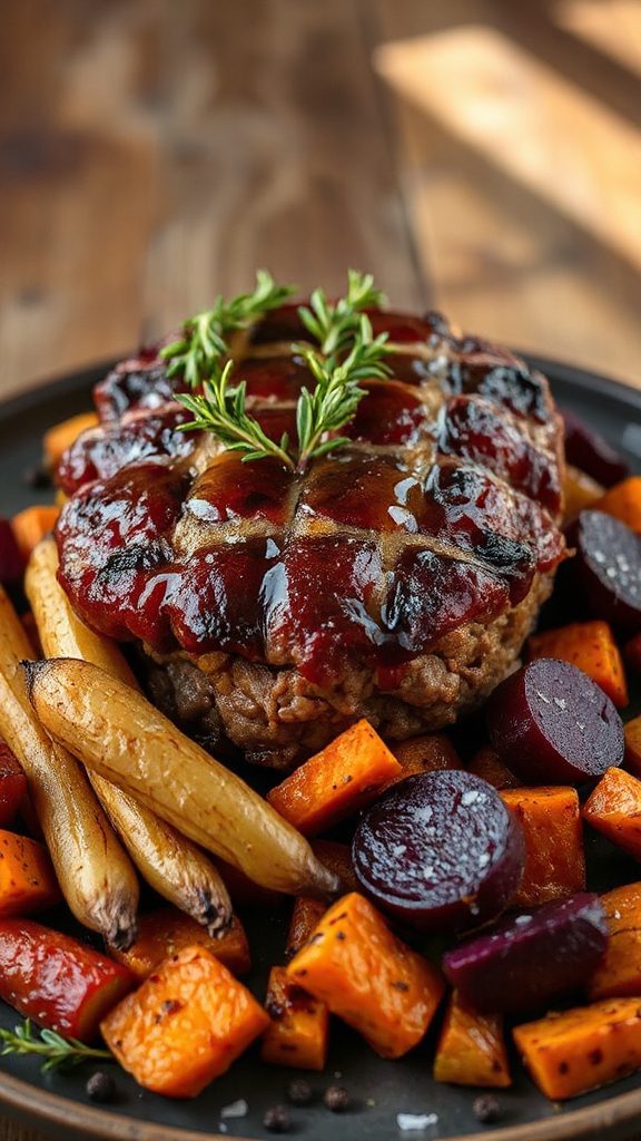 bourbon infused meatloaf delight