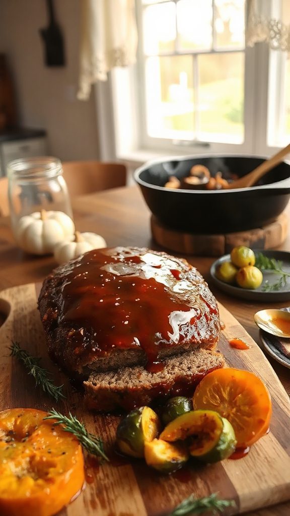 brown sugar bourbon meatloaf