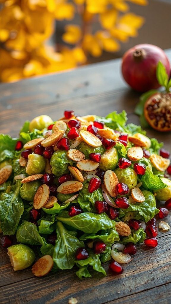 brussels sprout pomegranate salad