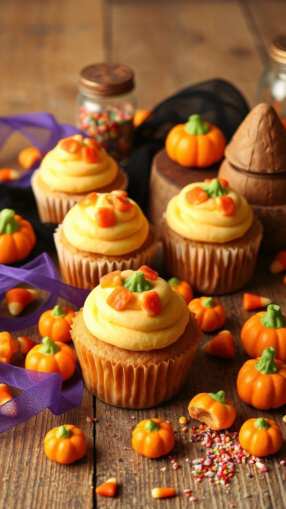 candy corn cupcake delight