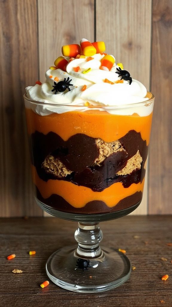 candy corn dessert topping