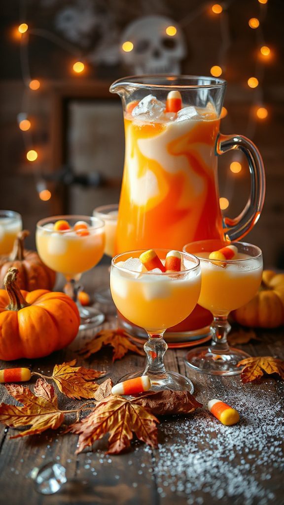 candy corn halloween punch