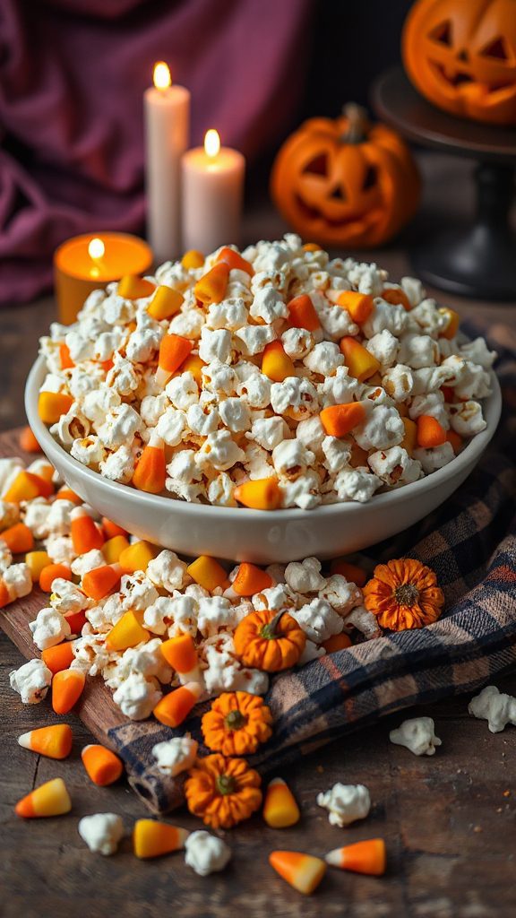 candy corn popcorn mix